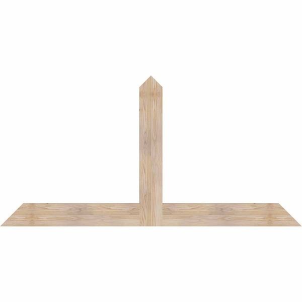 Ekena Millwork Portland Smooth Timber Gable Bracket, Douglas Fir, 72"W x 36"H x 1 1/2"D x 5 1/2"F, 12/12 Pitch GBW072X36X0206POR00SDF - main